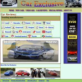 web design: car exclusive